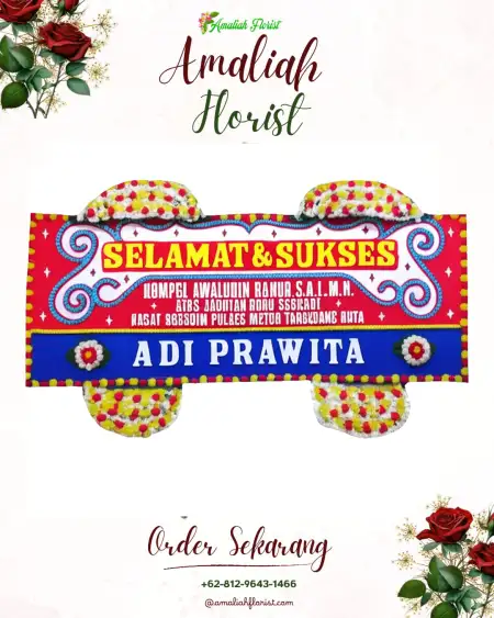Papan Bunga Ucapan Selamat Kuta Tengah